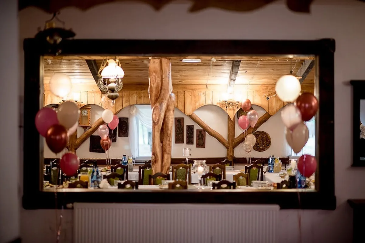 Sala dekorowana balonami na imprezę