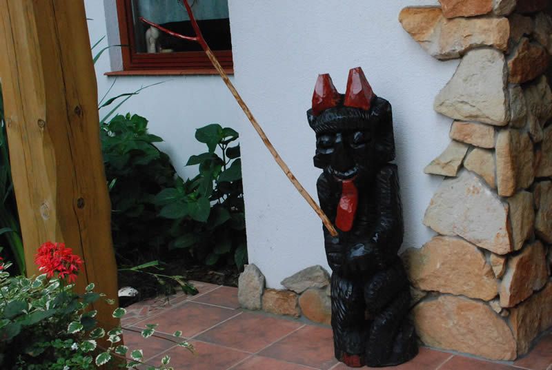 Zewnętrzna dekoracja rustykalna — detal