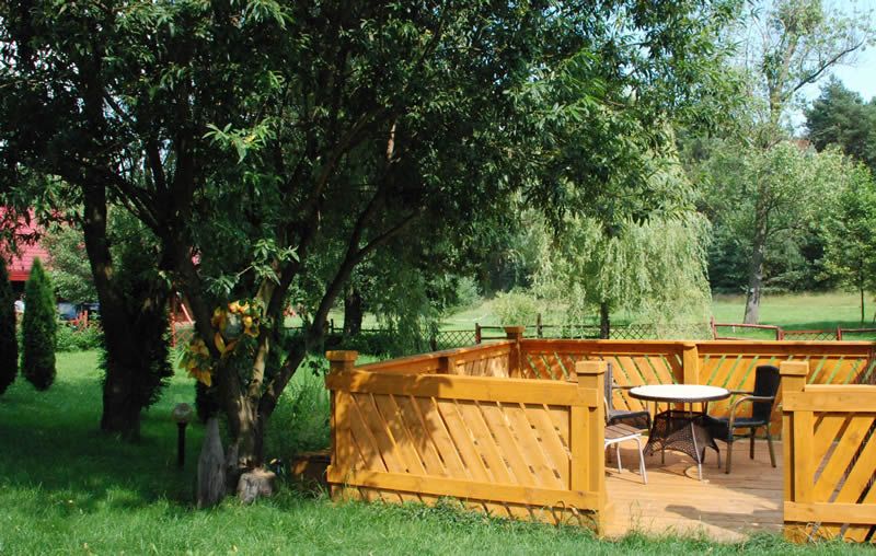 Widok z tarasu AgroFarma Gołaszewo